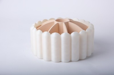 Runder Organizer-Teller - Moderner Make-up & Pinselhalter