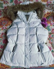 ***Edle TOMMY HILFIGER Daunenweste Gr. L 38/40 in winterweiß TOP-ZUSTAND***
