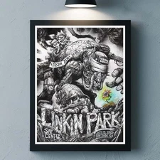 Linkin Park From Zero World Tour 2025 San Jose California Poster At SAP Center