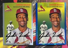 2023 Topps Chrome Platinum Anniversary Jordan Walker Blue Prism Rookie Cardinals