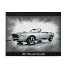 Legendary 1969 Ford Mustang Convertible Temp Puzzle 120 pcs   Iconic Muscle