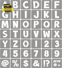 1.5 Inch Letter Stencils for Painting - 42 Pack Alphabet Letter and Number Stenc