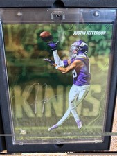 2024 FANATICS EMANATE JUSTIN JEFFERSON SIGNED JEFFERSON AUTOGRAPHED VIKINGS #99