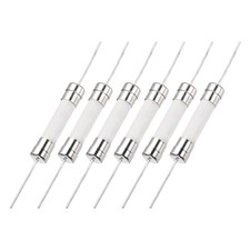 6Pcs 6x30mm Axial Fuse 250V Slow Blow Ceramic Fuses for LCD TV T25A 
