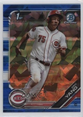 2019 Bowman Chrome Draft Sapphire Blue 50/99 Eric Yang #BDC-118 19da
