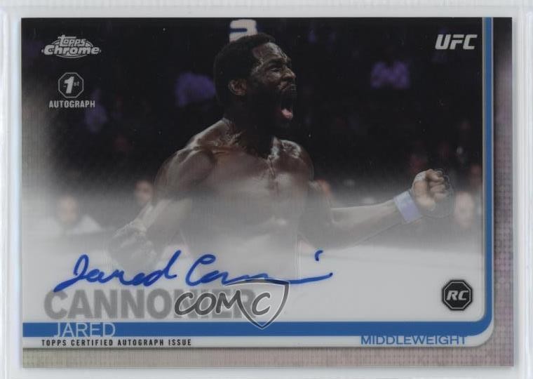 2019 Topps Chrome UFC Fighter Auto Jared Cannonier #FA-JC Auto yl8