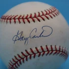 GARY CARTER HOFer Autograph Major League OML Signed Baseball MONTREAL EXPOS VG+