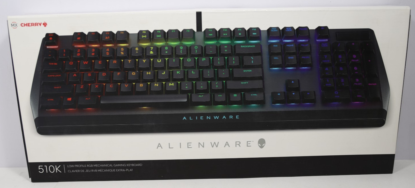 OPEN BOX- Alienware 510K RGB Gaming Keyboard Black USB Wired 83D3Y