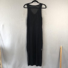 Tahari Dress Womens Large Mesh Knit Sleeveless Maxi Cover Up Beach Layering
