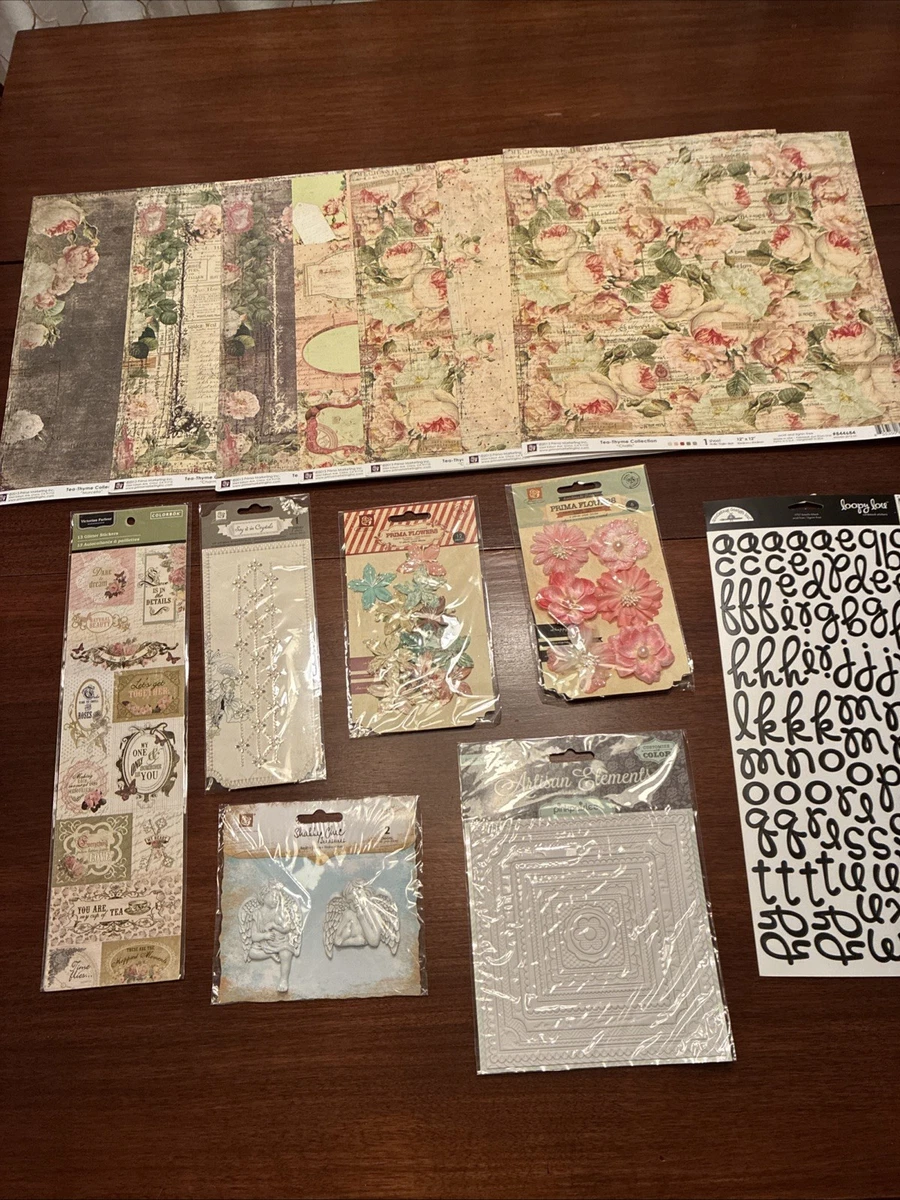 72 Fogli Di Carta Vintage Per Scrapbooking, Stile Shabby Chic, Con Nastro Adesivo Incluso, Kit Completo Per Diari E Journaling Creativo