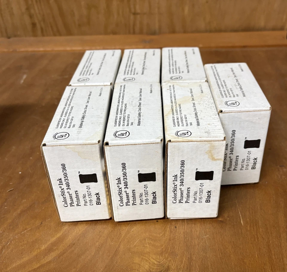 7 ea. Tektronix ColorStix Ink Black Ink, Part #016-1307-01, Phaser 340/350/360 - Image 2 of 4