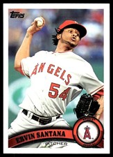 Ervin Santana 2011 Topps #439 Angels MLB READ FREE SHIPPING AutographDen