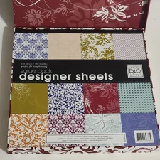 Me & My Big Ideas ASSORTED DESIGNER SCRAPBOOK SHEETS  12 X 12 BOXED SET