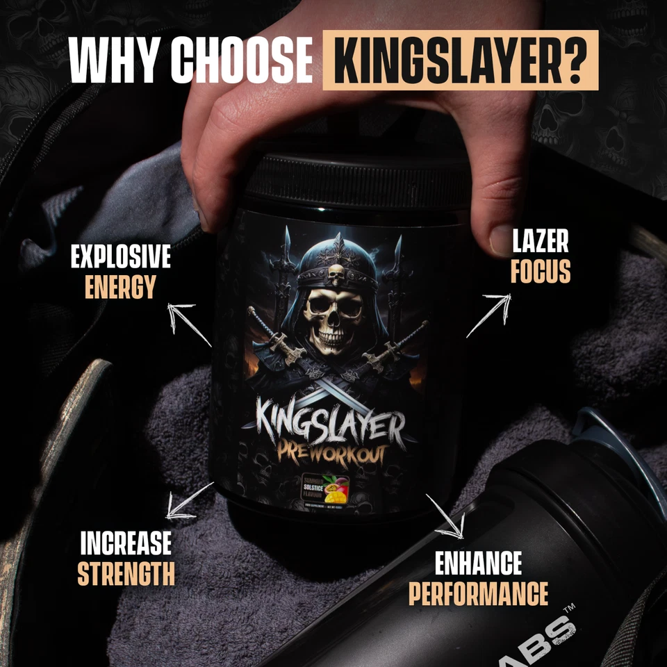 Kingslayer Pre Workout Powder | 30 Servings | High Stimulant Pre Workout - Image 2 of 4