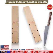 Mercer Culinary Leather Sheath for M23840 Produce Knife, Stainless Steel, Brown