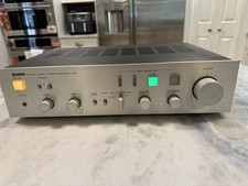 Yamaha A-550 Integrated Amplifier 40 WPC Phono Input Vintage Aluminum Front Used
