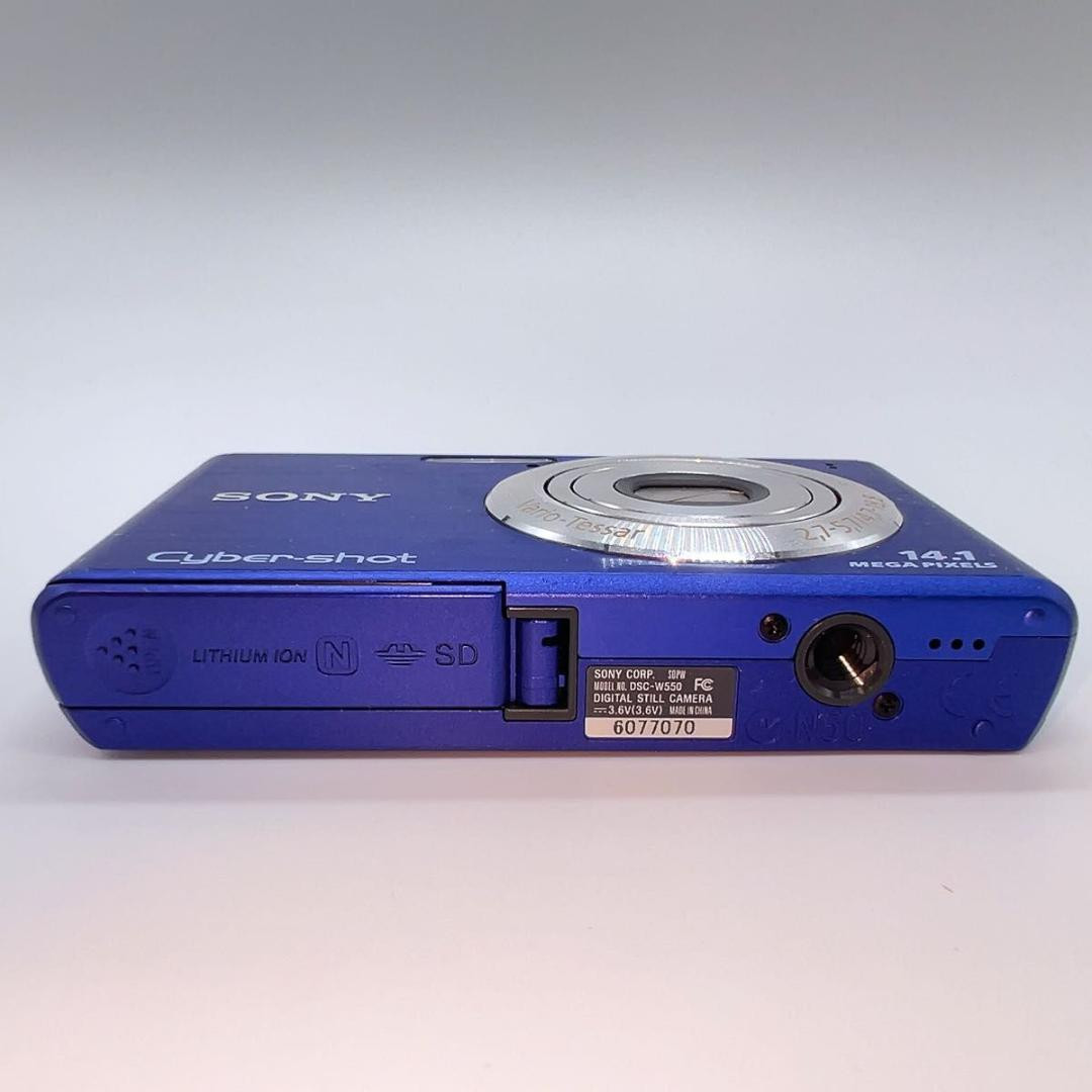 SONY DSC-W550 ブルー SONY Digital Camera DSC-W550 Blue Cyber Shot 4.0x Optical