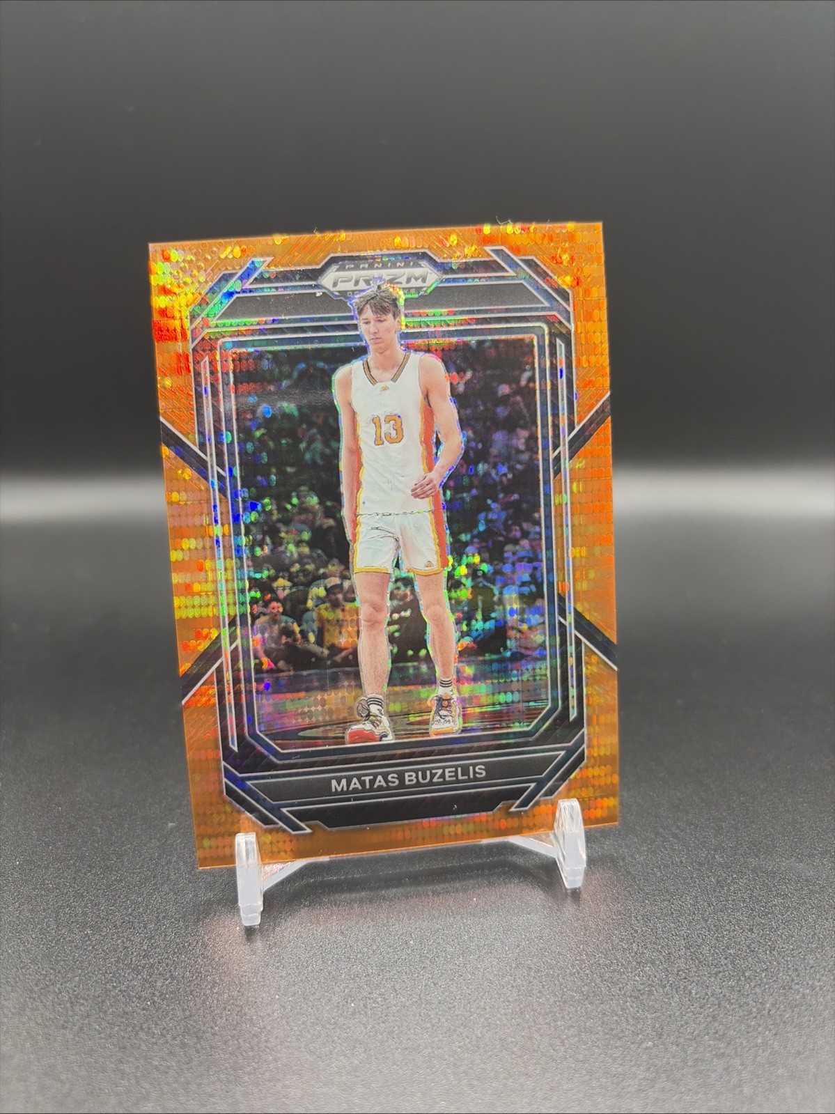 2023-24 Panini Prizm Draft Picks - Matas Buzelis #13 Orange Pulsar Prizm /49 (RC