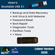 Hiren's Boot USB 3.0  32GB  PC Repair, Recovery, Diagnostic, Tools  MORE