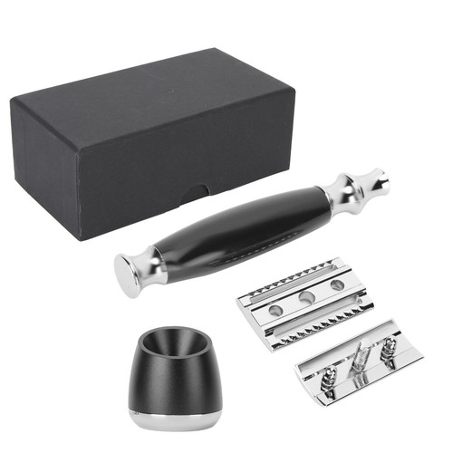 Coltello da barba di sicurezza lama doppia faccia uomo manuale staccabile per MUF - Foto 7 di 16