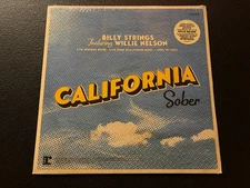 BILLY STRINGS FEAT. WILLIE NELSON California Sober 12" Single SEALED RSD 2023