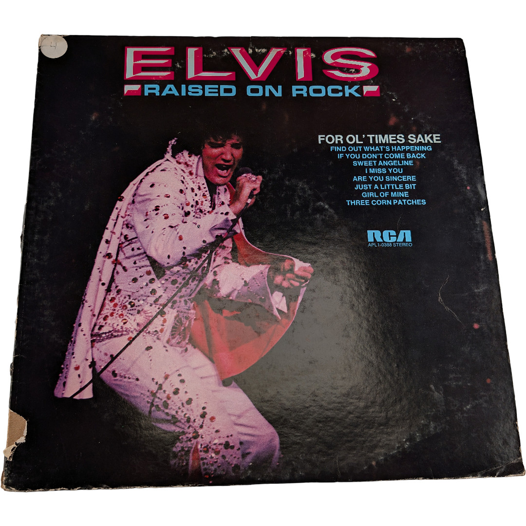 Elvis Presley - Raised On Rock For Ol' Times Sake LP Vinyl 1973 RCA APL1-0388 VG