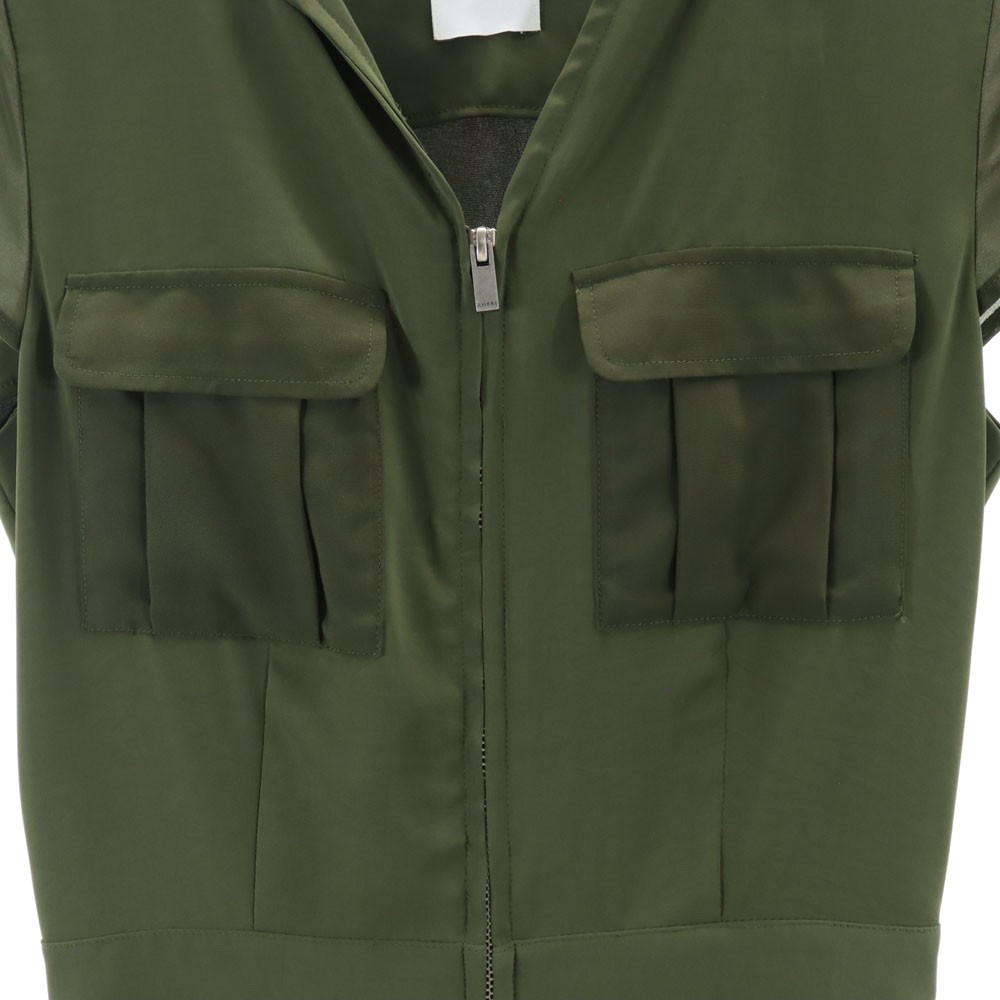 AMERI UNDRESSED Short sleeve All in one M khaki F… - image 7