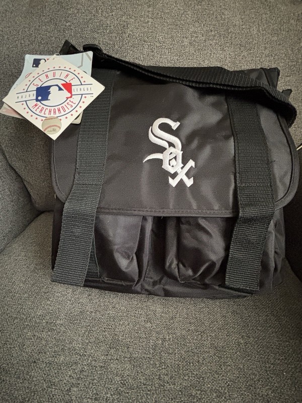 MLB Chicago White Sox Baseball Diaper Bag with Changing Pad Stroller Bag