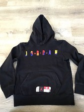 Air Jordan Hoodie Youth size M Medium 10-12 Black Block Jump man Sweatshirt