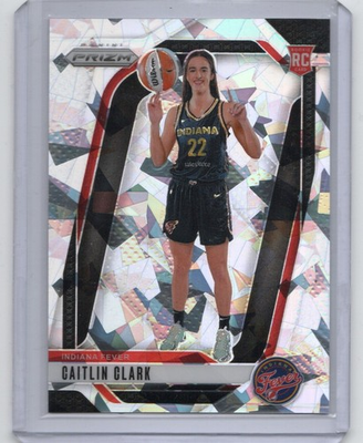 #ad 2024 Panini WNBA Prizm Caitlin Clark #145 Variation Silver Cracked Ice Prizm RC $105.00