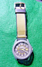 Timex Pre-Owned T42571, Men's "Expedition Camper" Black/Green Nylon Watch, Date