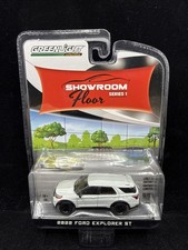 GreenLight 2022 Ford Explorer ST White Showroom Floor Series 1
