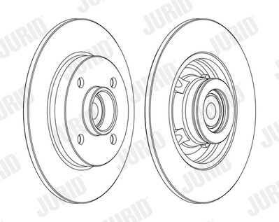 JURID 562373J-1 Bremsscheibe für CITROËN,PEUGEOT