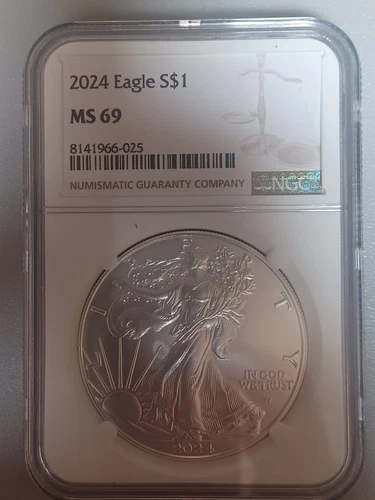 2024 american silver eagle ngc ms69