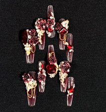 Nail Art Chinese New YEAR Handmade Nail Art Luxury Heavy Duty Magic Mirror Powde