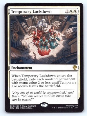 Temporary Lockdown 36 Rare Dominaria United Magic: The Gathering Lightly Played