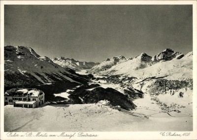 Postcard Surses Canton of Grisons, Julier and Saint Moritz of Muraigl... - 5010325