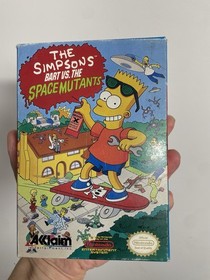 The Simpsons: Bart vs The Space Mutants CIB Complete nintendo nes poster NICE