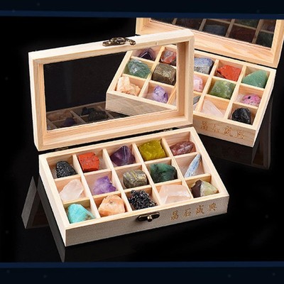 Rock & Mineral Collection Geology Science Kit Earth Science Toy   15er-Set