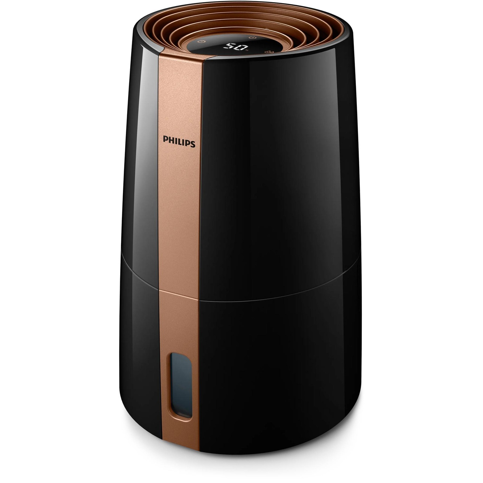 Philips Humidificateur série 3000 Nanocloud, jusqu'à 45m², noir (HU3918/10R1)