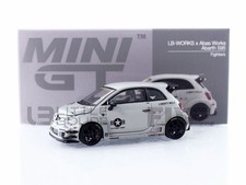 Mini GT Fiat Abarth 595 Liberty Walk Works X Abas Works Fighters 2024 1:64 MGT01064-L