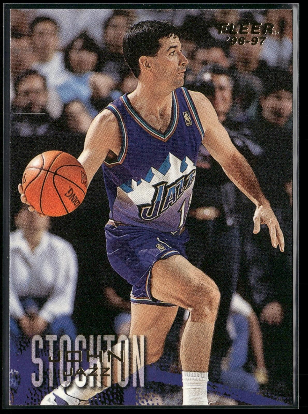 1996-97 Fleer John Stockton Card #261