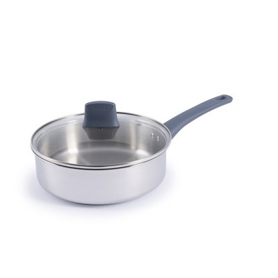 Daily Cook Stainless Steel Cookware Collection 3.5 Quart Sauté Pan W/ Lid Ocean
