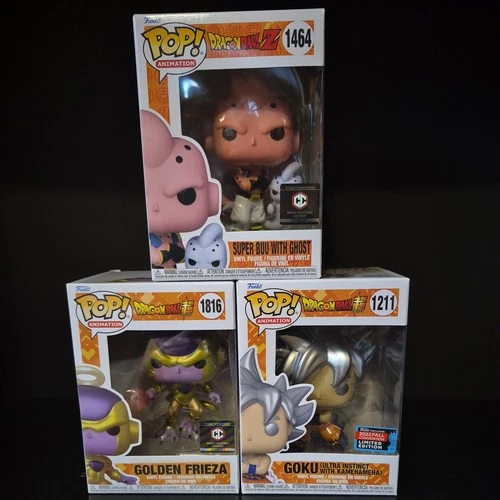Funko Pop Dragon Ball Lot! Chalice Exclusive Super Buu with ghost # 1464 + 2