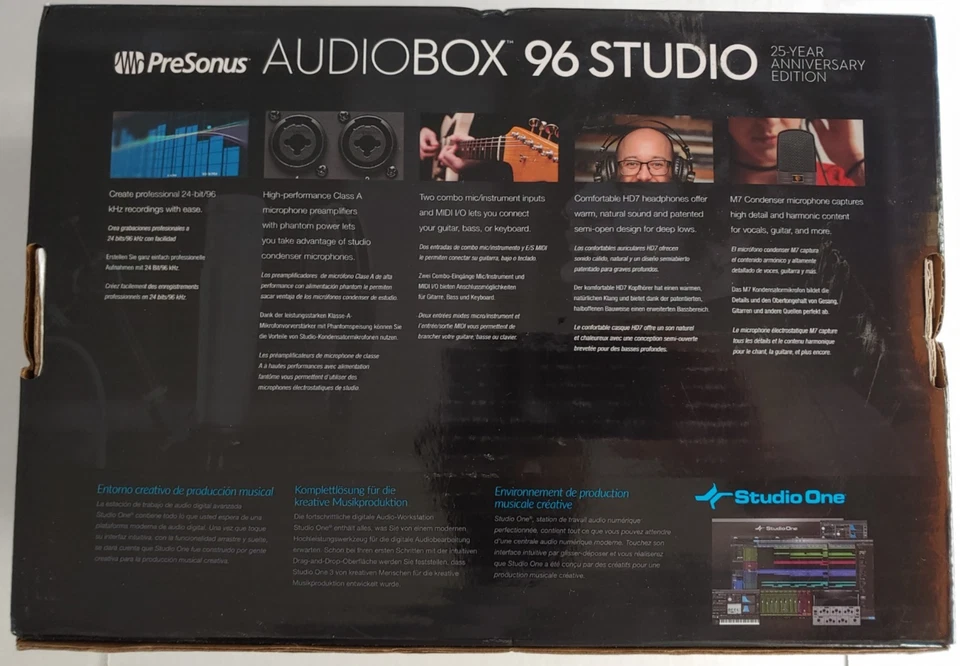 Presonus AudioBox 96 Studio Complete Hardware / Software Recording Kit - New - Image 2 of 4