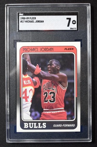 Michael Jordan 1988-89 Fleer #17 Chicago Bulls SGC 7 NM