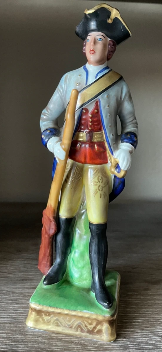 Porcelain Military Figurines In Antique Ceramic & Porcelain