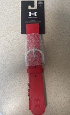 Under Armour Adult Women’s Softball Belt Red Adjustable One size fits All NEW