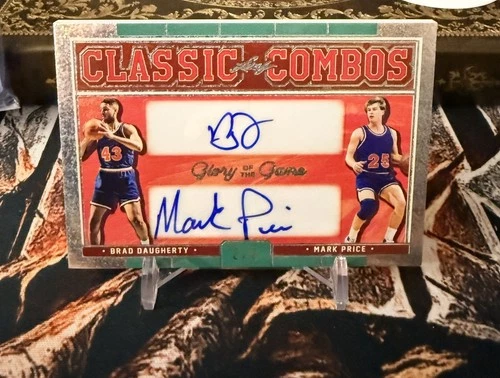 2025 Leaf Glory of the Game Basketball BRAD DAUGHERTY/MARK PRICE DUAL AUTO 2/3!