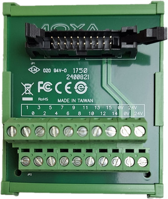 MOXA TB1600 Terminal Board, 20-Pin DIN-Rail Mount for PLC Controllers